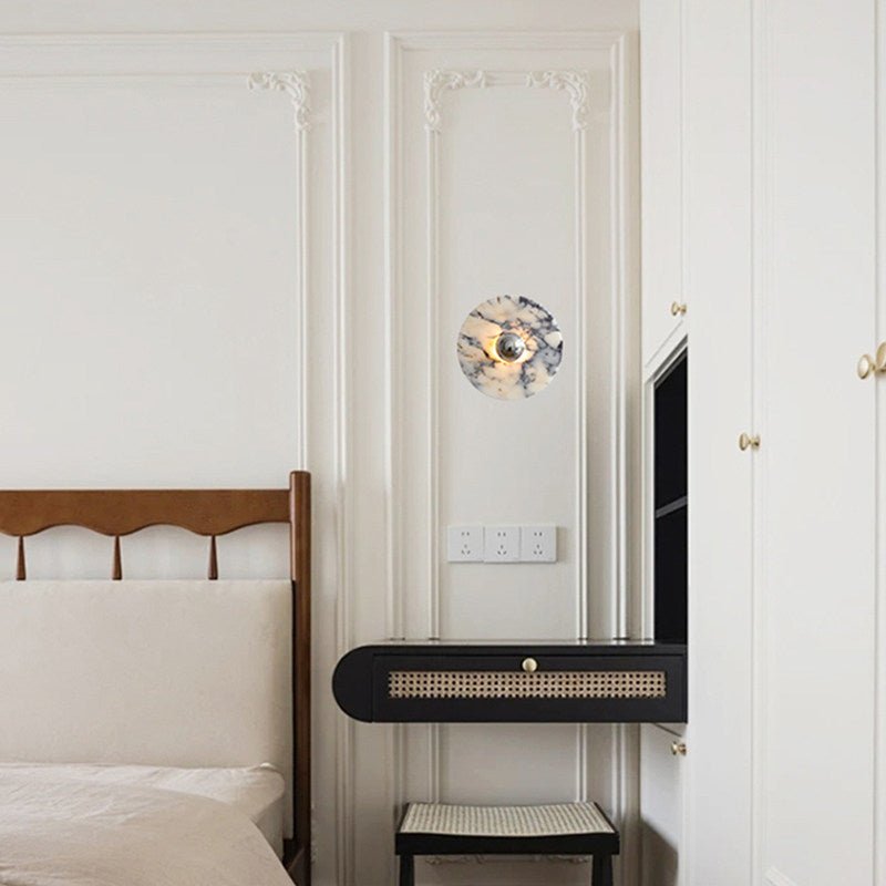 Messier Marble Wall Sconce with Touch Control | Modern LED Wall Light