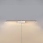 Linear Mirror Plug-in Wall Sconce in Black for Modern Interiors