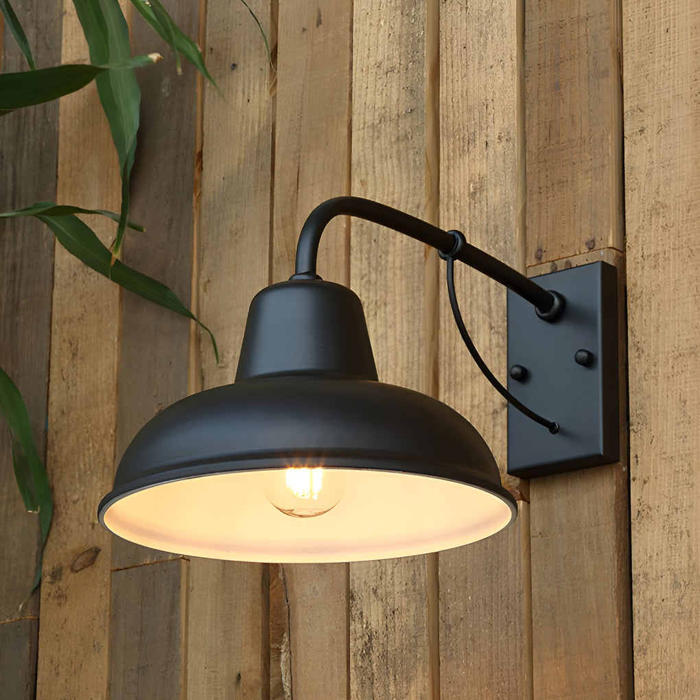 Vintage Trumpet Shaped Led Waterproof Outdoor Wall Lamp