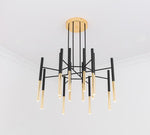 Metal Tubular Chandelier