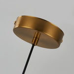 Metro Dome LED Pendant Light in Copper and Glass, Mid-Century Modern Ceiling Lamp