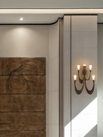 Metropolis Grand Alabaster Wall Sconce – Five-Light Art Deco Bronze Fixture