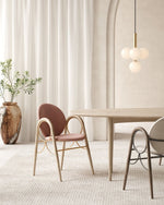 Scandiluxe Brass Pendant Light with Glass Shade – Modern Swag Ceiling Lamp