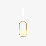 Mila Brass Pendant Swag Light – Hand-Blown Glass & Brass Hanging Lamp