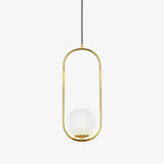 Mila Brass Pendant Swag Light – Hand-Blown Glass & Brass Hanging Lamp
