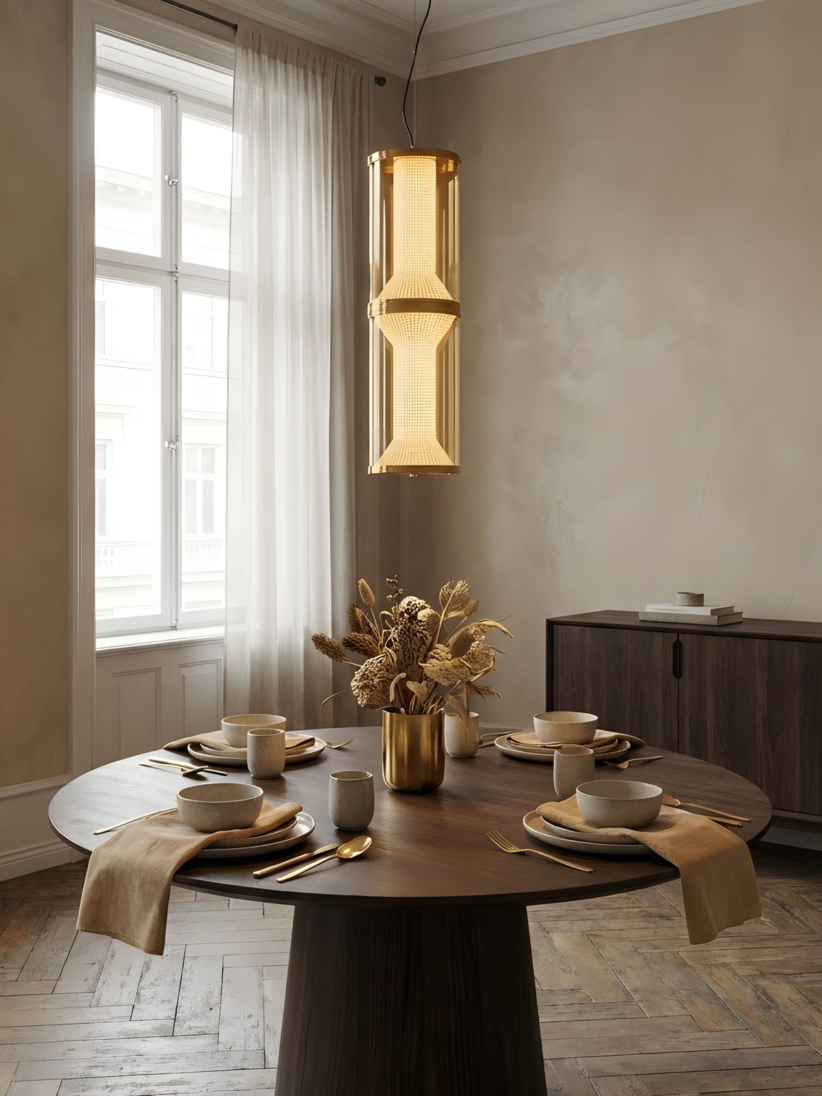 Miles Modern Linear LED Pendant Light for Dining Room & Kitchen Island