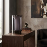Miles Fluted Glass Table Lamp with Integrated LED