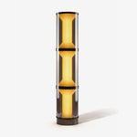 Miles Floor Lamp – Hand-Blown Glass Column Light in Copper or Pearl Black
