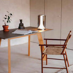 Miles Fluted Glass Table Lamp with Integrated LED