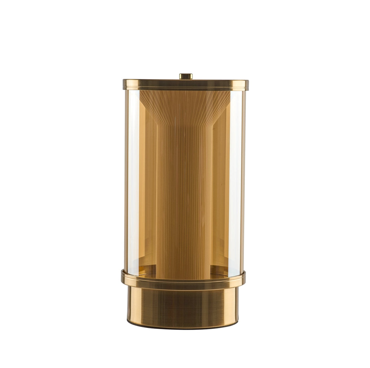 Miles Fluted Glass Table Lamp with Integrated LED