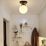 Milkball Glass Ceiling Lamp