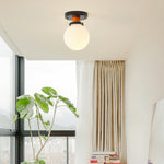 Milkball Glass Ceiling Lamp