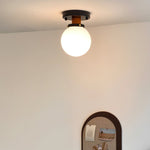 Milkball Glass Ceiling Lamp