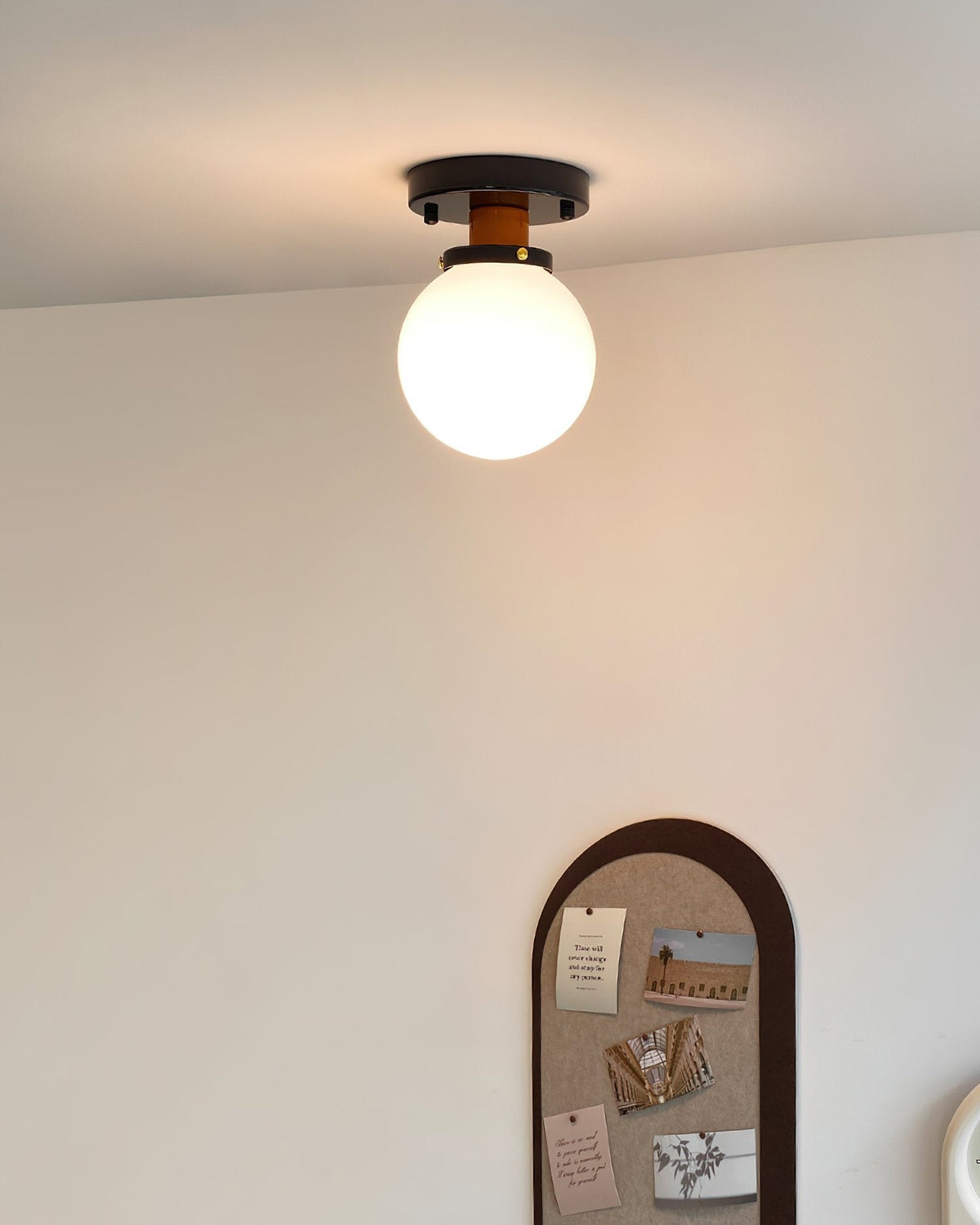 Milkball Glass Ceiling Lamp