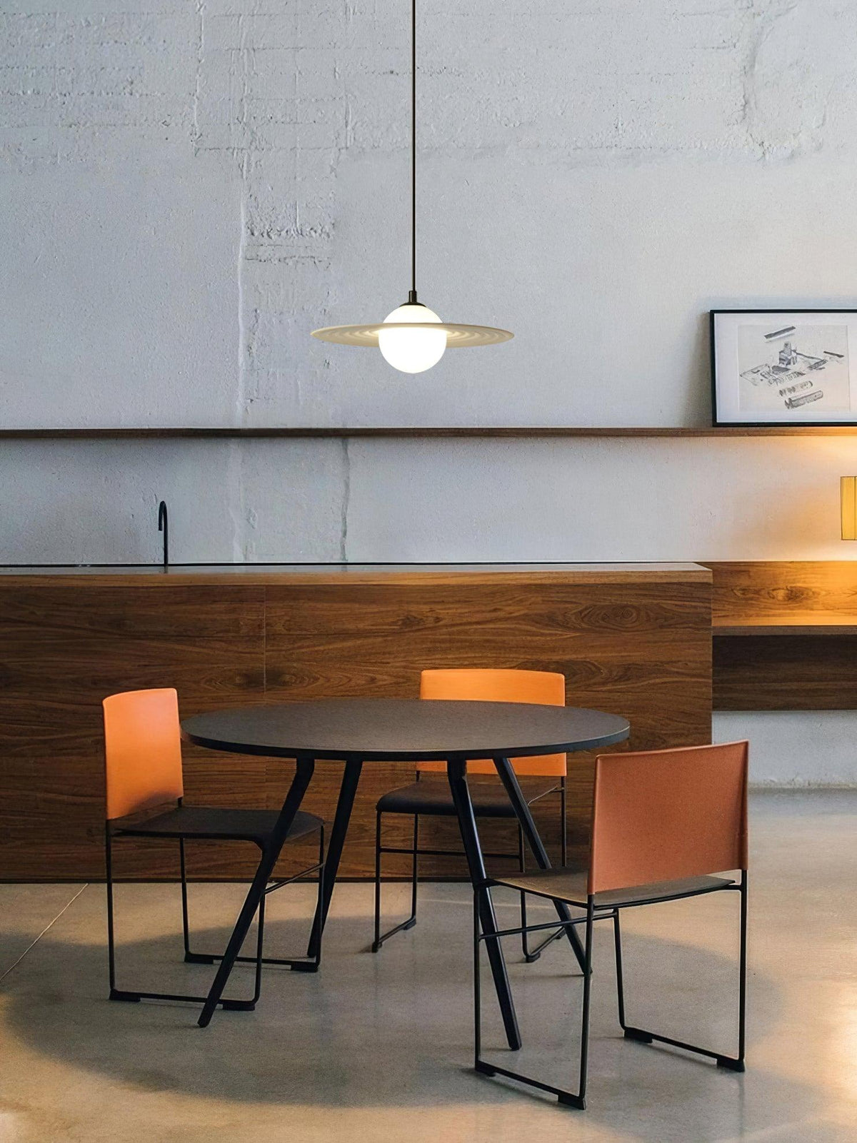 Miller Record Pendant Light – Modern Vinyl-Inspired LED Hanging Lamp for Living Spaces