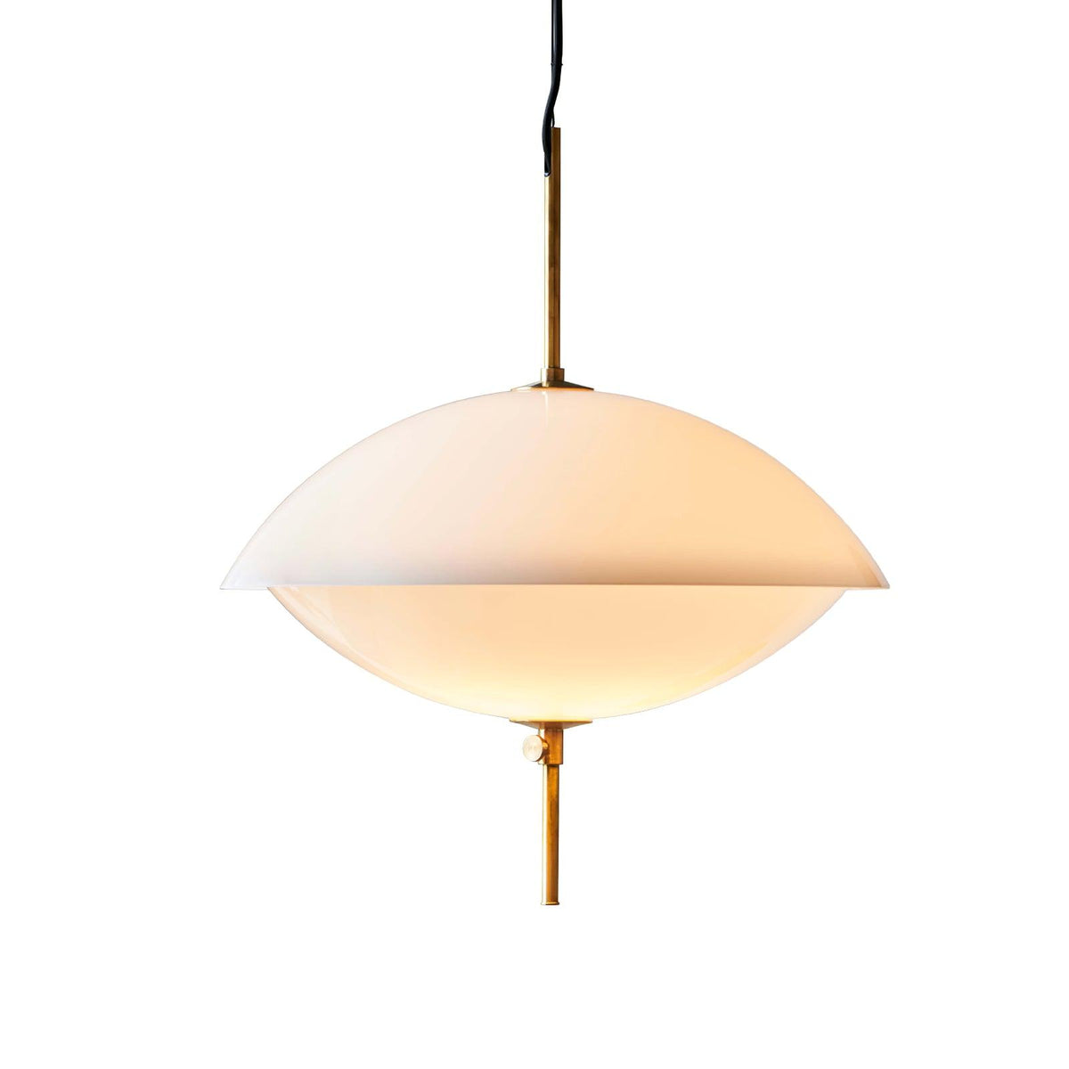 Miller Shell Pendant Light – Modern Glass & Metal Hanging Lamp for Dining, Kitchen, Bedroom