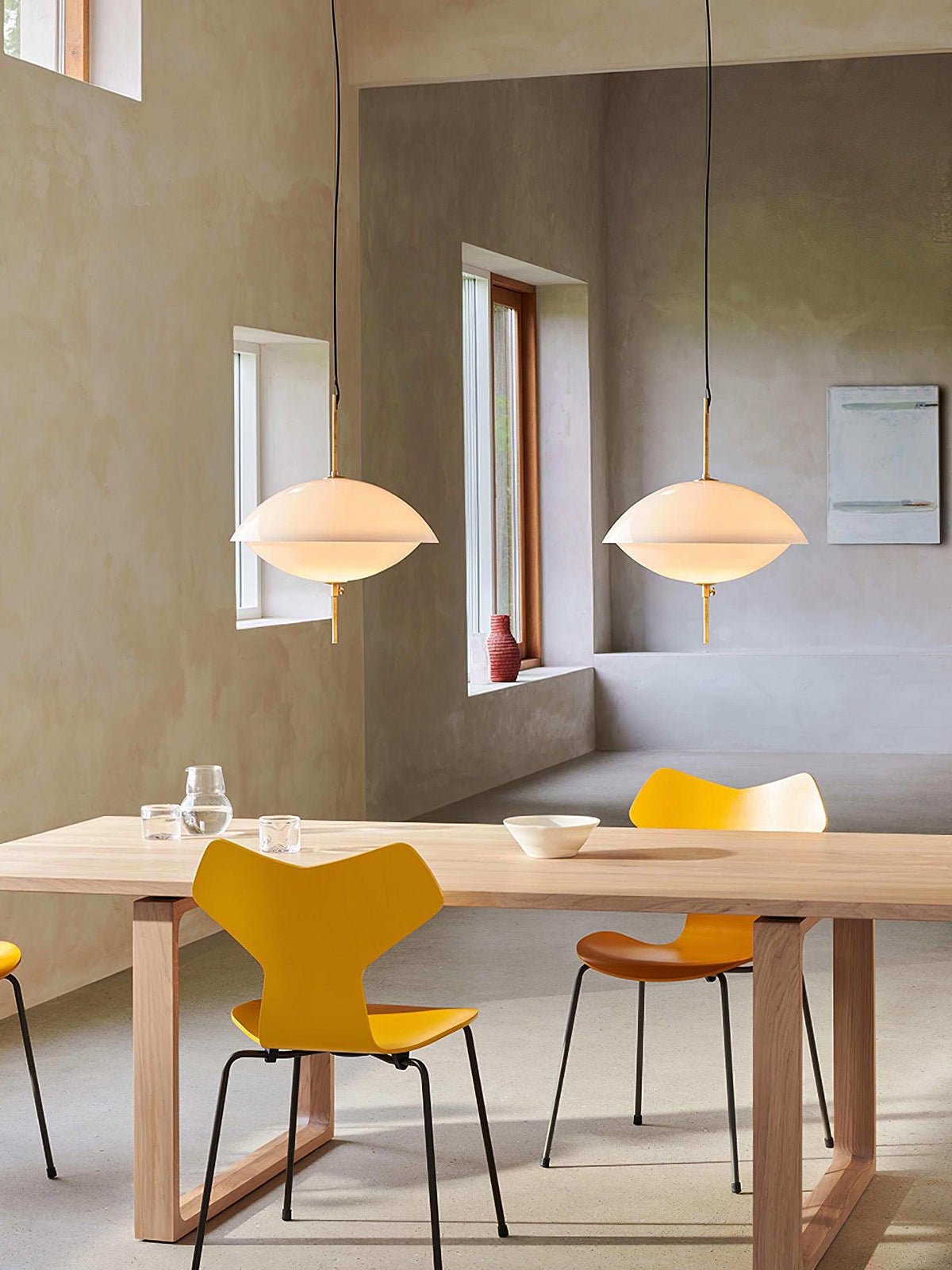 Miller Shell Pendant Light – Modern Glass & Metal Hanging Lamp for Dining, Kitchen, Bedroom