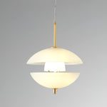 Miller Shell Pendant Light – Modern Glass & Metal Hanging Lamp for Dining, Kitchen, Bedroom