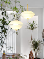 Miller Shell Pendant Light – Modern Glass & Metal Hanging Lamp for Dining, Kitchen, Bedroom