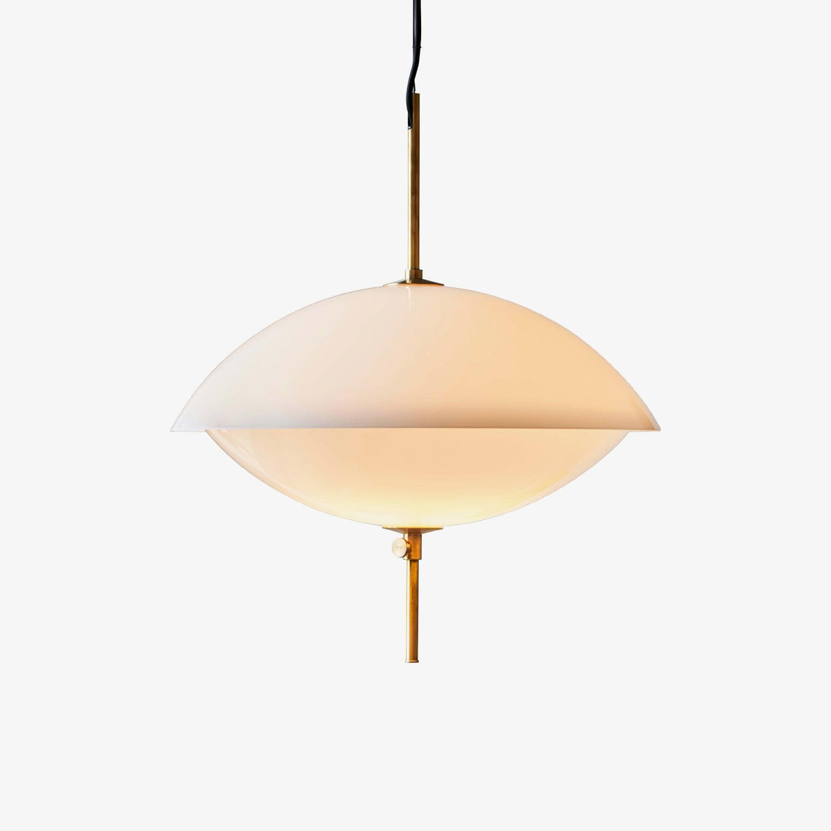 Miller Shell Pendant Light – Modern Glass & Metal Hanging Lamp for Dining, Kitchen, Bedroom
