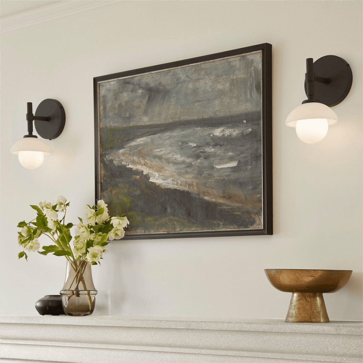 Milo Alabaster Double Wall Light — Modern Luxury Wall Sconce