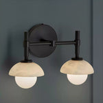 Milo Alabaster Double Wall Light — Modern Luxury Wall Sconce