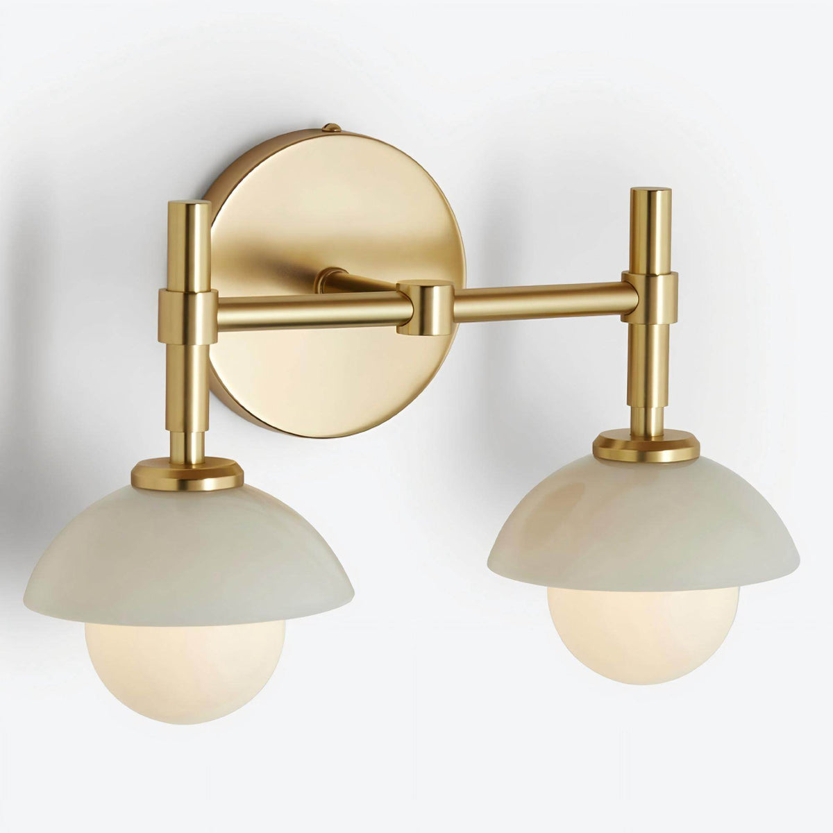 Milo Alabaster Double Wall Light — Modern Luxury Wall Sconce