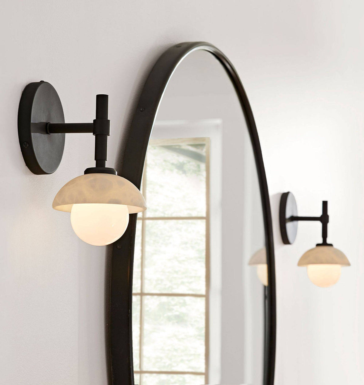 Milo Alabaster Double Wall Light — Modern Luxury Wall Sconce