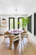 Mimi Chandelier in Champagne Glass and Aged Brass by Megan Molten