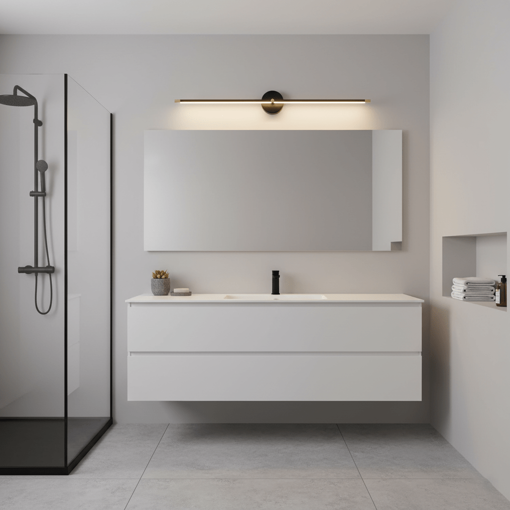 Modern Linear LED Wall Sconce for Bathroom Vanity and Artwork Lighting