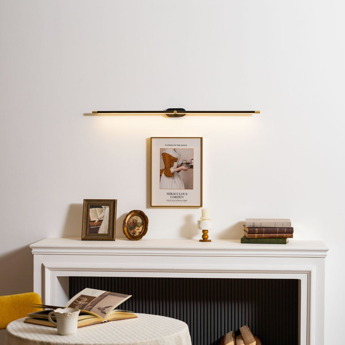 Minimalist Linear Rechargeable Wall Sconce – Cordless LED Vanity Light