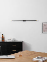 Minimalist Linear Rechargeable Wall Sconce – Cordless LED Vanity Light