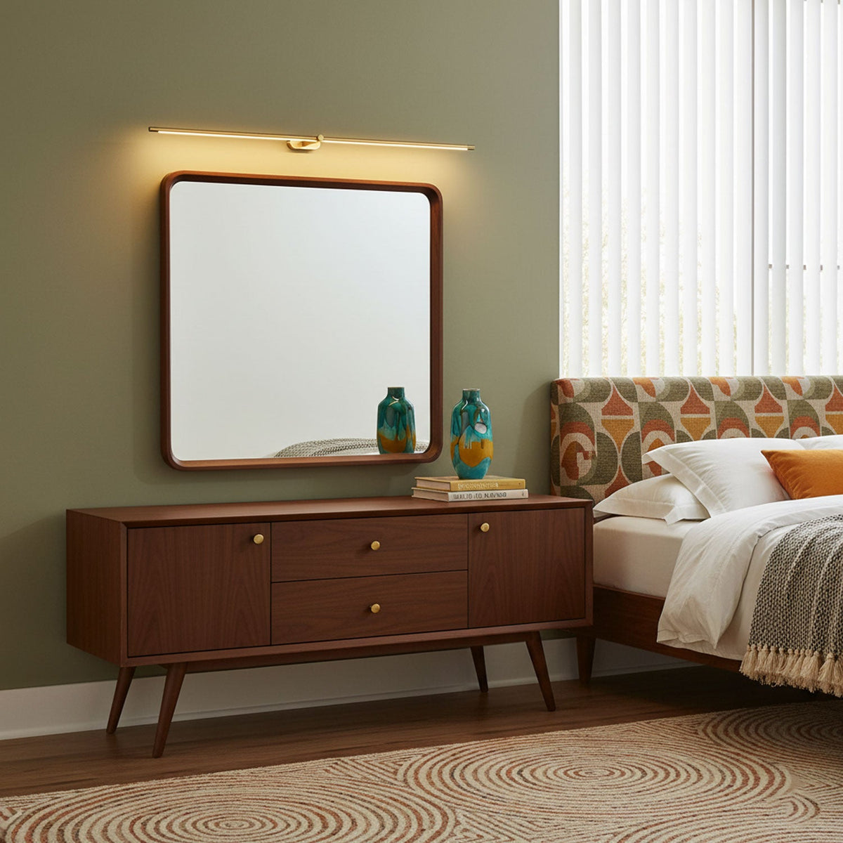 Minimalist Linear Rechargeable Wall Sconce – Cordless LED Vanity Light