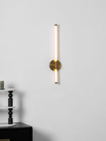 Linear LED Wall Sconce in Gold or Black for Modern Interiors