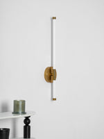Linear LED Wall Sconce in Gold or Black for Modern Interiors