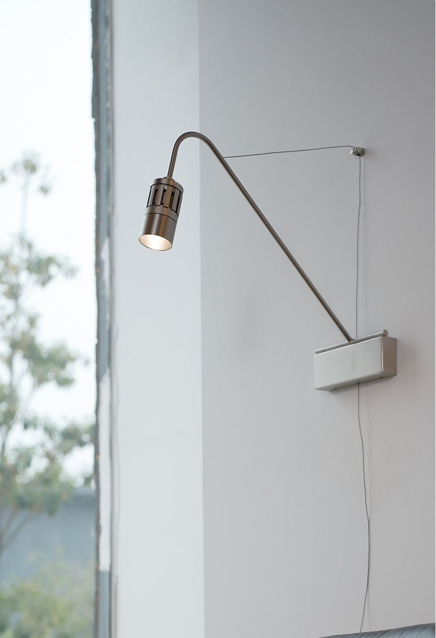 Adjustable Wall Sconce with Integrated LED for Reading and Ambient Light