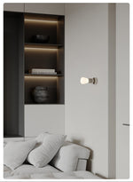 Adjustable Wall Sconce with Integrated LED for Reading and Ambient Light
