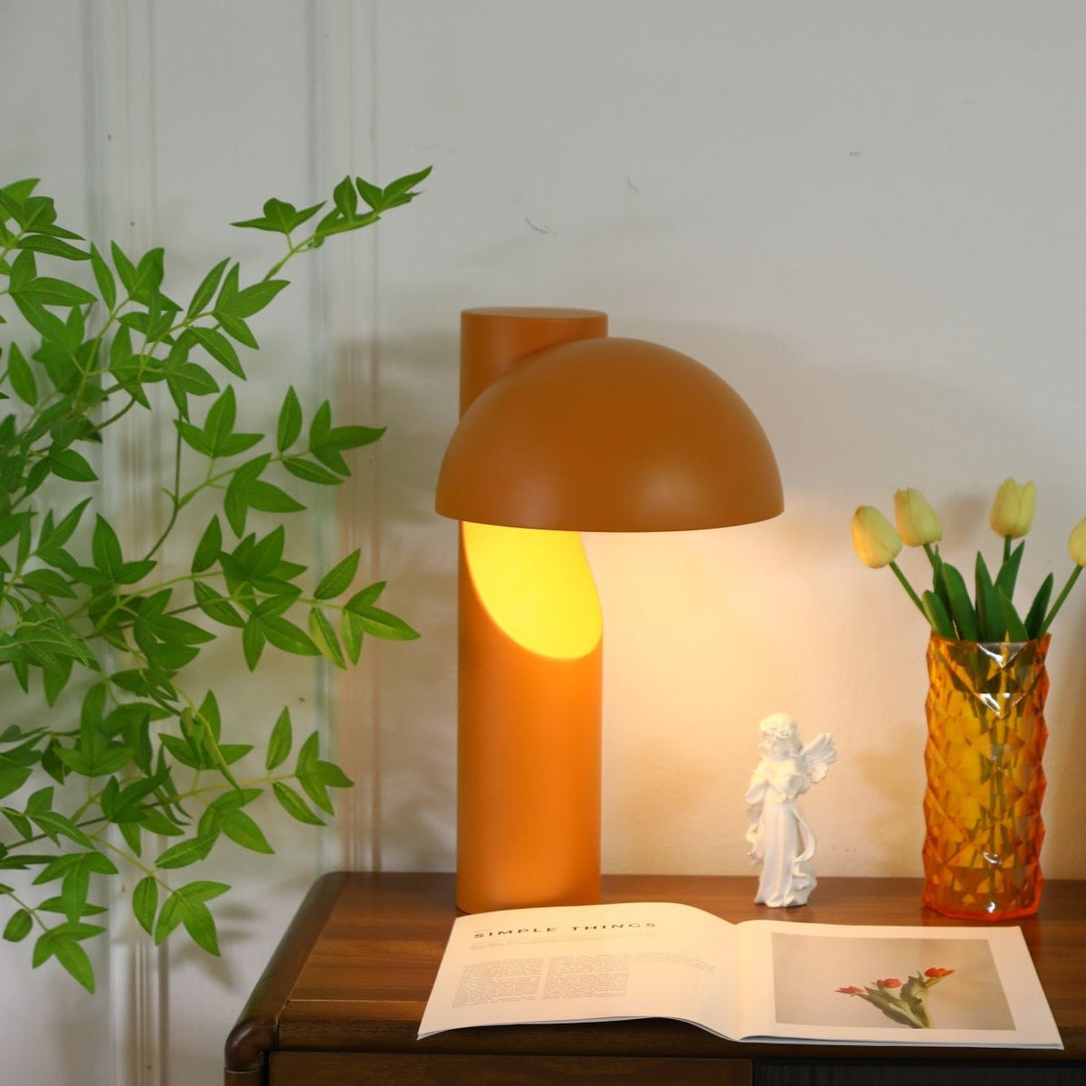 Arcora Minimalist LED Table Lamp with Arched Dome Shade