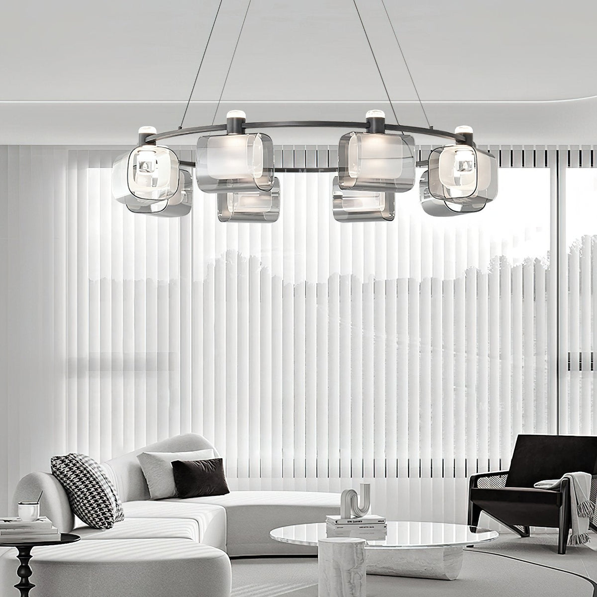 Minimalist Geometric Chandelier