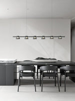 Minimalist Island Glass Chandelier