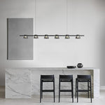 Minimalist Island Glass Chandelier