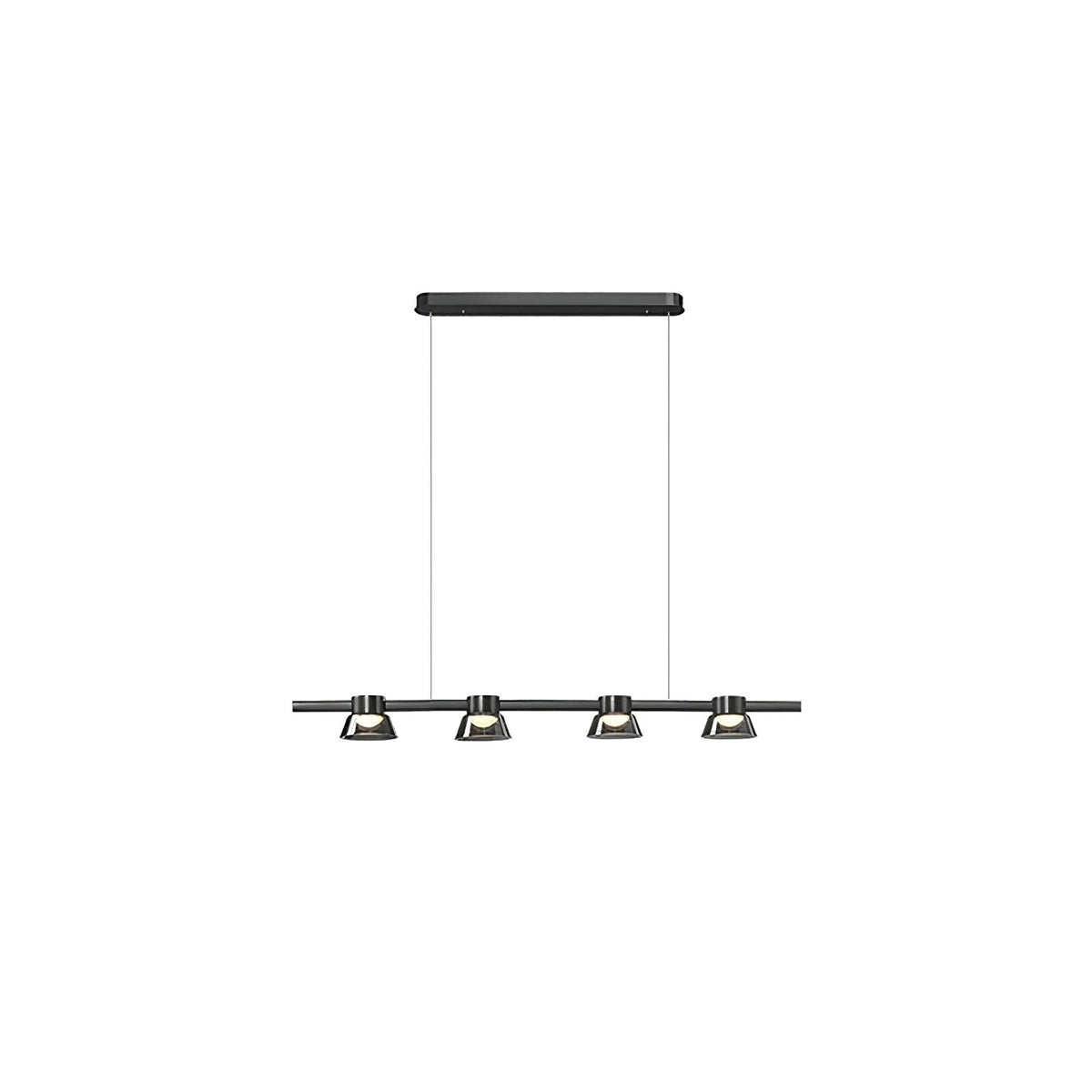Minimalist Island Glass Chandelier