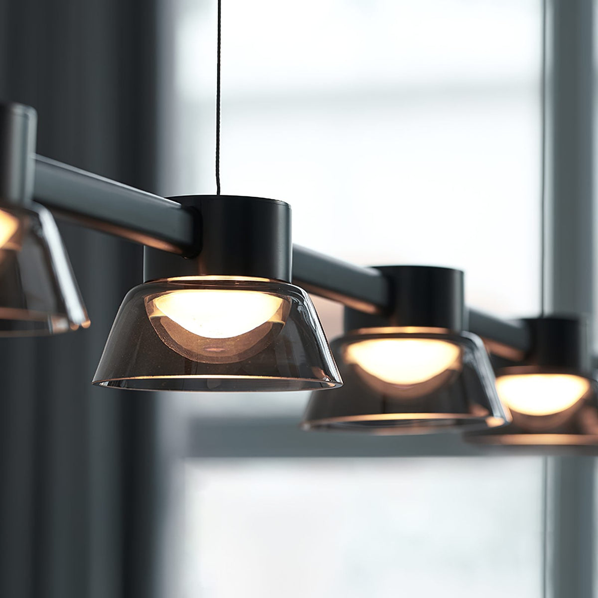 Minimalist Island Glass Chandelier