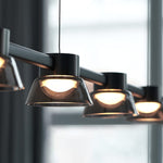 Minimalist Island Glass Chandelier