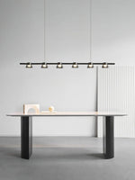 Minimalist Island Glass Chandelier