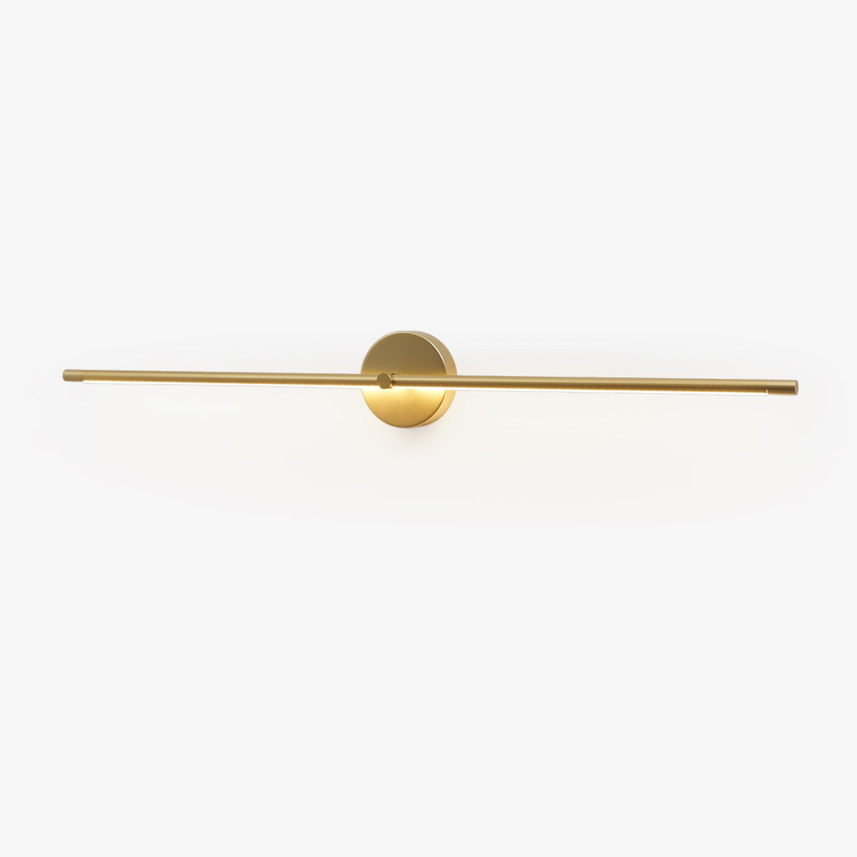 Linear LED Plug-In Wall Sconce with Metal Body and Warm Glow