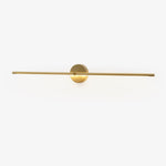 Linear LED Plug-In Wall Sconce with Metal Body and Warm Glow