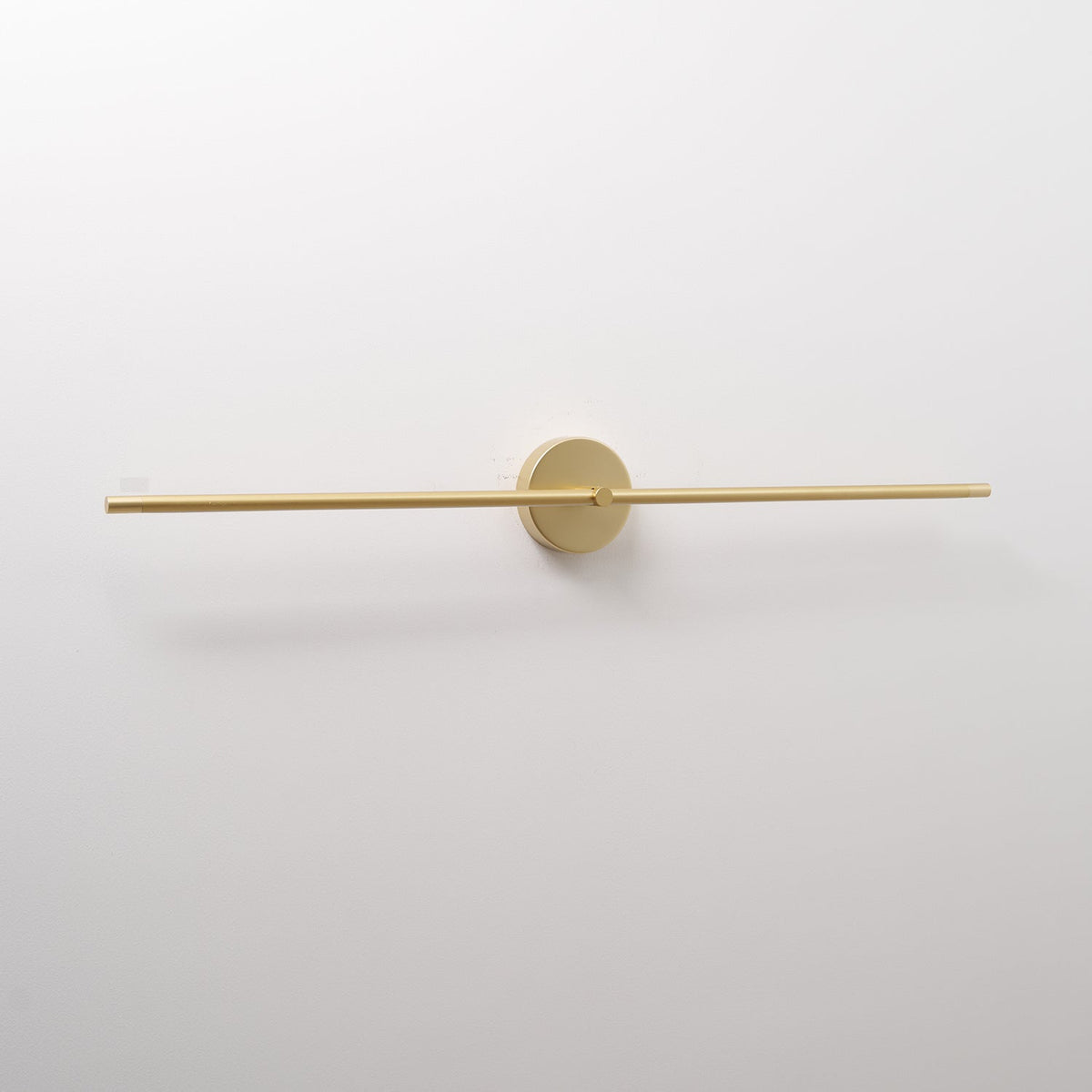 Linear LED Plug-In Wall Sconce with Metal Body and Warm Glow