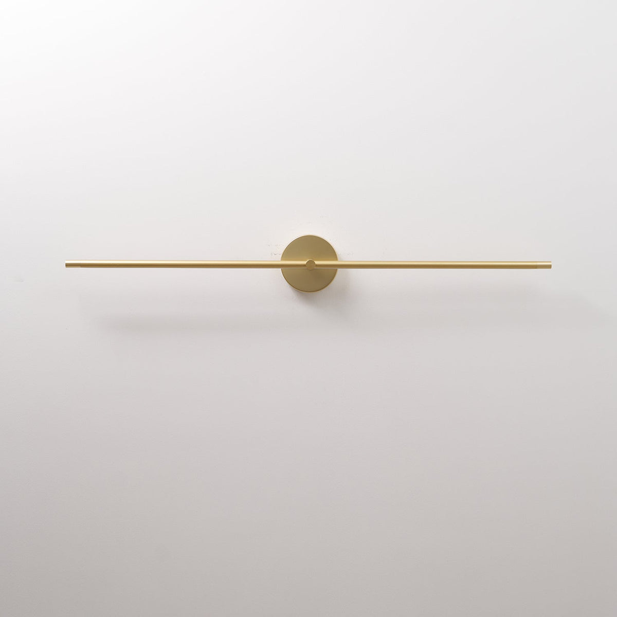 Linear LED Plug-In Wall Sconce with Metal Body and Warm Glow