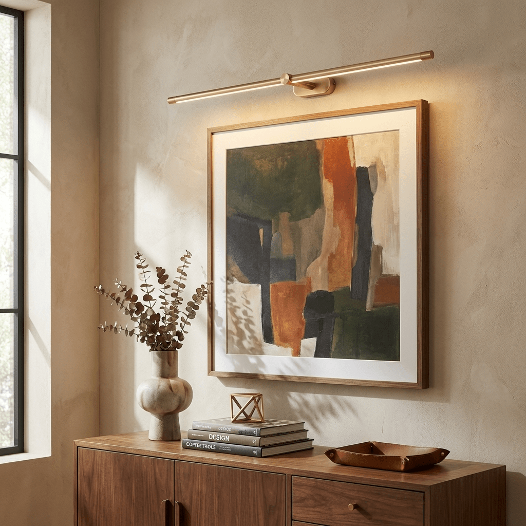 Minimalist Linear Rechargeable Wall Sconce – Cordless LED Vanity Light
